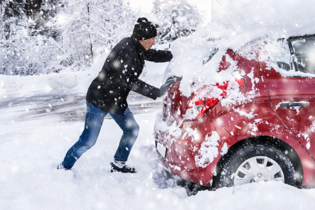 Snow-Bound Car